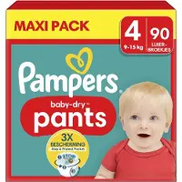 Pampers Baby Dry Luierbroekjes Maat 4 (9-15 Kg) 90 Stuks