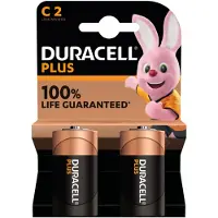 Duracell 2x Alkaline Batterijen Plus 100 C 2 Stuks