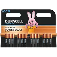 Duracell 2x Alkaline Batterijen Optimum Aaa 12 Stuks