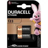 Duracell 2x Ultra Foto Batterij 123 2 Stuks