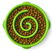 BOTC Anti Schrokbak Hond - Voerbak Hond - Slow Feeder - Ø28 cm - L - Groente
