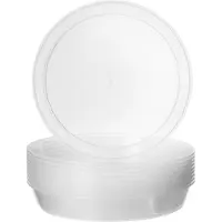 Garronda Ronde Bloempot Onderzetter – 10 stuks – Transparant - ⌀ 30cm H=3,4cm - GD-NIC-PotBase108