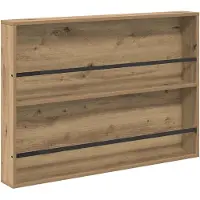 vidaXL Tijdschriftenrek Artisan Eiken 100 x 12 x 70 cm Bewerkt hout