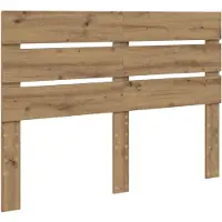 vidaXL Hoofdbord Artisan Eiken Bewerkt hout