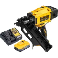 DeWalt DCN 930 H1 accu-spijkermachine 18 V 50 - 90 mm borstelloos + 1x Powerstack-accu 5,0 Ah + oplader