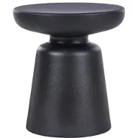 Beliani TOFET - Bijzettafel - Zwart - Synthetisch materiaal