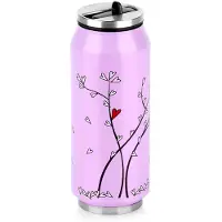Orion - Thermosbeker - Roze - Stalen Thermoskan - 400ml - Dubbele Wand
