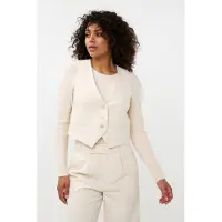 Esqualo Gilet Short City Beige Maat: 42 | Gilets Outlet | Dames | Beige