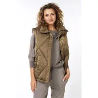Esqualo Bodywarmer Col Army Green Maat: 36 | Gilets Outlet | Dames | Bruin