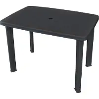 vidaXL Tuintafel 101x68x72 cm kunststof antraciet