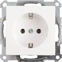 Merten Stopcontact | | System M (Inbouw, Randaarde, Actief wit)