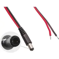 Bkl Electronic Laagspannings-aansluitkabel Laagspanningsstekker - Open kabeleinde 5.50 mm 2.10 mm 2.00 m 1 stuk(s)