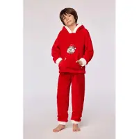 Woody huispak unisex - rood - kat Kerst - 253-18-CHA-M/407 - maat S