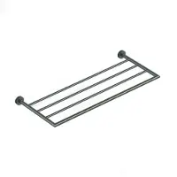 Hotbath &More BAA25 handdoekrek geborsteld gunmetal PVD