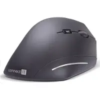 Connect IT CMO-2510-BK, geschikt voor rechtshandigen, optische muis, Bluetooth, 1600 DPI, zwart