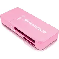 Transcend TS-RDF5R Externe geheugenkaartlezer USB-A 3.2 Gen 1 Roze