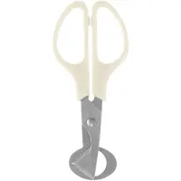 Orion - Roestvrijstalen Eierknipper - 14,5 cm - Ergonomische Handgreep - Zwart of Crème