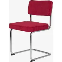 Canvas Studios Brovst rib eetkamerstoel rood