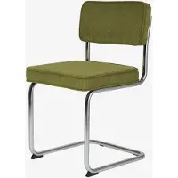 Canvas Studios Brovst rib eetkamerstoel groen