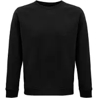 Sols Unisex Adult Space Organic Raglan Sweatshirt (Zwart)