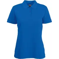 Fruit Of The Loom Vrouwen Dames-Fit 65/35 Poloshirt Korte Mouwen (Royaal Blauw)