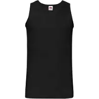 Fruit Of The Loom Heren sportvest top (Zwart)
