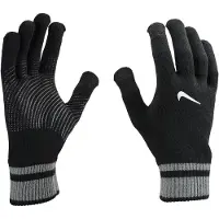 Nike Herfst Grijze Gebreide Handschoenen (Zwart)