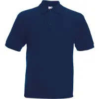 Fruit Of The Loom Heren 65/35 Heavyweight Piqué Poloshirt Korte Mouwen. (Marine)