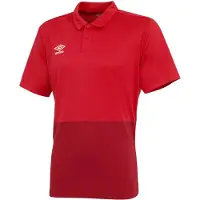 Umbro Jongens Polyester Polo Shirt (Vermiljoen/Jesterrood)