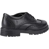 Hush puppies Meisjes Maxine Leren Schoolschoenen (Zwart)
