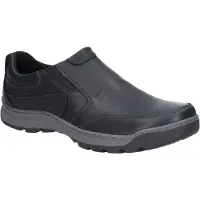 Hush puppies Heren Jasper Slip On Lederen Schoenen (Zwart)