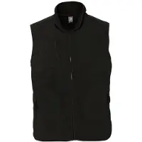 Sols Noorwegen Unisex Anti-Pill Fleece Bodywarmer / Gilet (Zwart)
