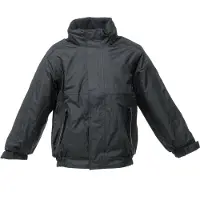 Regatta Kinderen/kinderen Waterdicht Windproof Dover-jasje (Zwart/Ash)