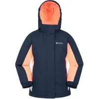 Mountain Warehouse Honing ski-jas voor kinderen (Zwart Iris Marine)