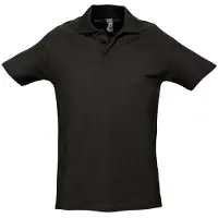 Sols Heren Lente II Korte Mouw Zwaarlijvig Poloshirt (Zwart)