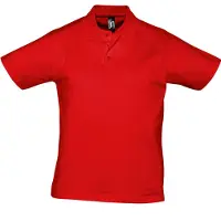 Sols Heren Prescott Jersey Poloshirt met korte mouwen (Rood)