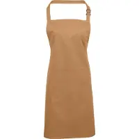 Premier Unisex Volwassenenschort met zakken (Kameel)
