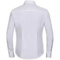 Russell athletic Russell Collection Dames/Dames Poplin met Lange Mouwen Formeel Overhemd (Wit)