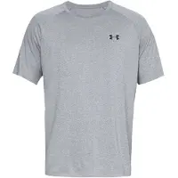 Under Armour Heren-Tech T-Shirt (Licht staal Heather/Zwart)