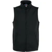 Russell athletic Russell Heren Slim Softshell Gilet (Zwart)