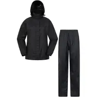 Mountain Warehouse Dames/Dames Pakka Jas en Broek Set (Zwart)
