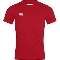 Canterbury Unisex T-shirt Club Dry voor volwassenen (Rood)