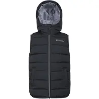 Mountain Warehouse Kinder Rocko Waterdichte Hooded Mouwloze Bodywarmer (Zwart)