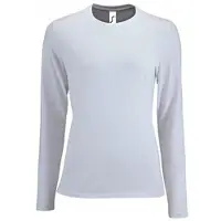 Sols Dames/dames Keizerlijk T-Shirt met lange mouwen (Wit)