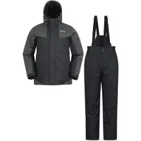 Mountain Warehouse Heren ski jas & broek (Zwart)