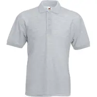 Fruit Of The Loom Heren 65/35 Pique Poloshirt Korte Mouwen (Heather Grijs)