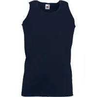 Fruit Of The Loom Heren Atletisch Mouwloos Hemd / Tanktop (Donker Marine)