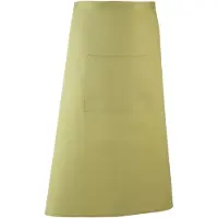 Premier Unisex Kleuren Barschort / Werkkleding (Lange Continentale Stijl) (Pakket van 2) (Kalk)