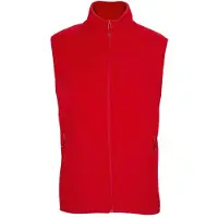 Sols Uniseks Microfleece gerecyclede bodywarmer voor volwassenen (Rood)