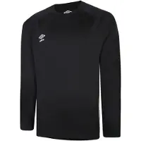Umbro Heren Gebreide Rugby Raglan Top (Zwart)